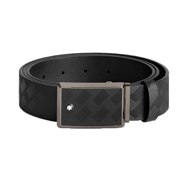 Thin - Band Wedding Bands for a Delicate and Subtle LookMontblanc Black 35mm Leather Belt