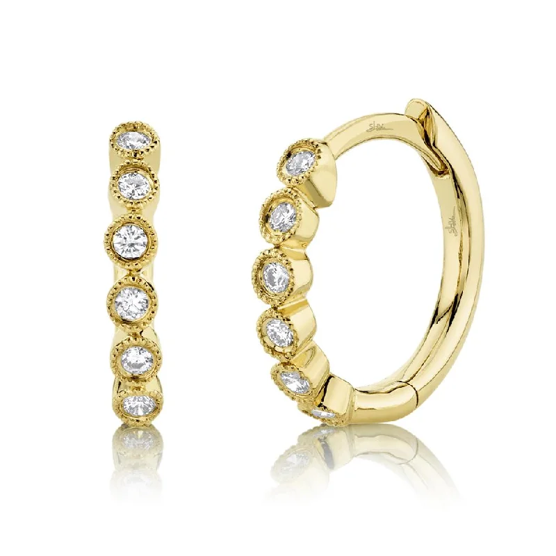 0.11CT DIAMOND HUGGIE EARRING