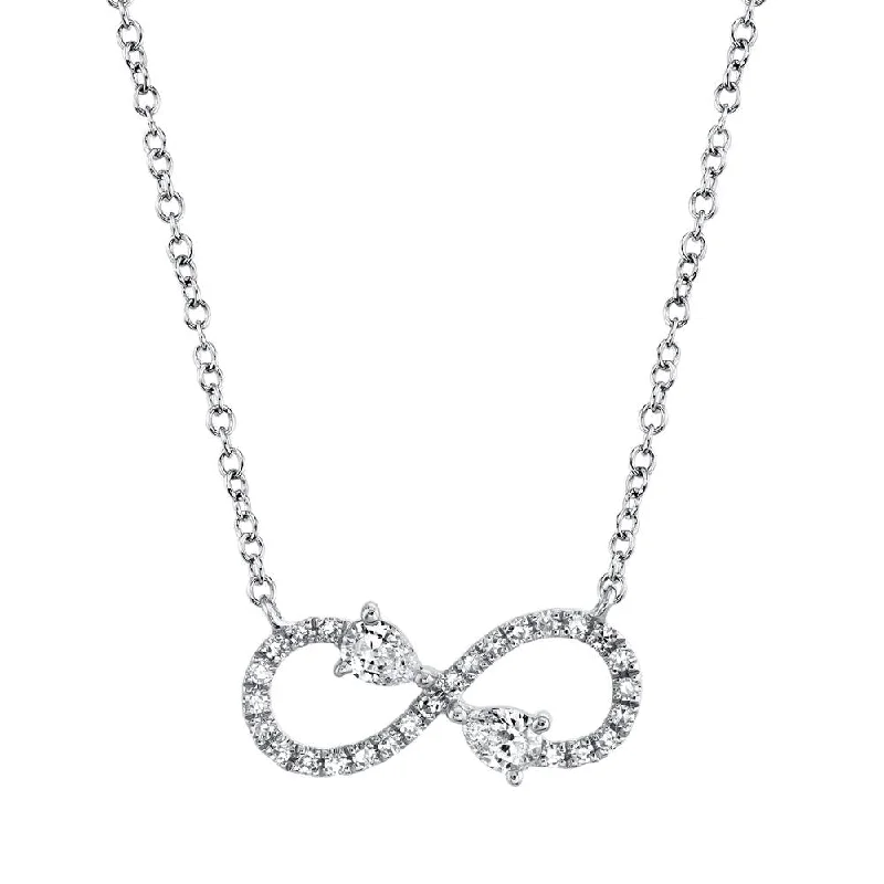 0.22CT DIAMOND INFINITY NECKLACE