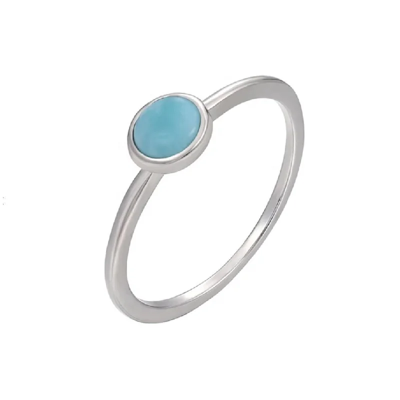 Alexandrite Gemstone Rings with a Chameleon - like Color ChangeSky Blue Larimar & Sterling Silver Ring