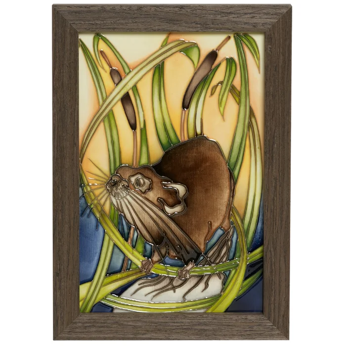 Wedding Bands with Hidden Diamond Halo Under the SettingMoorcroft RSPB Water Vole Haven Numbered Edition Plaque