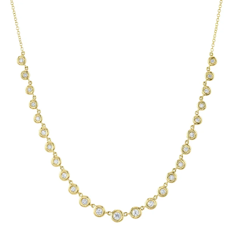 0.60CT DIAMOND BEZEL NECKLACE