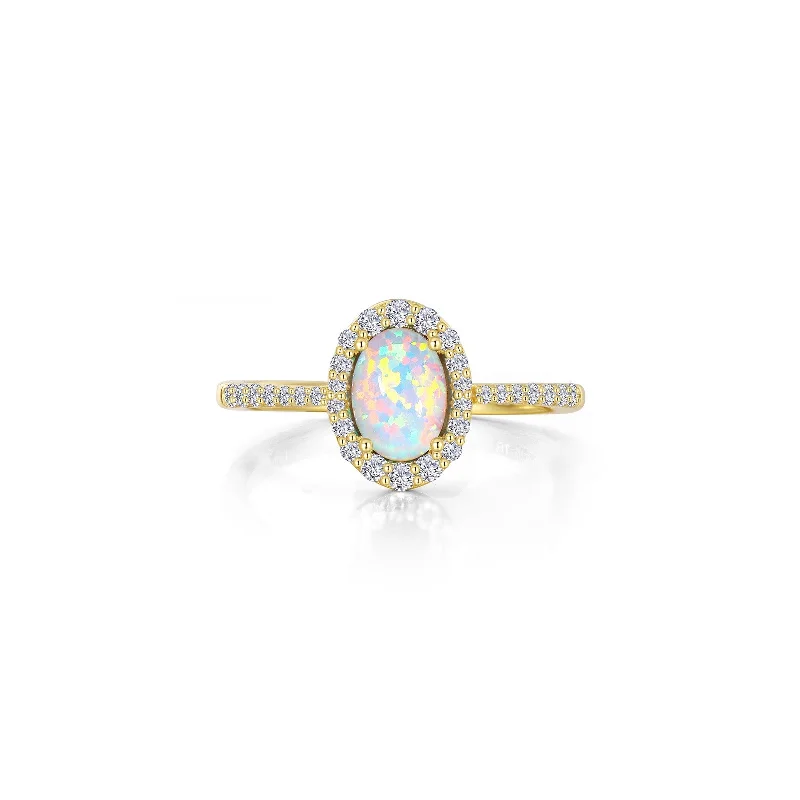 Lafonn Classic Oval Opal Opal Ring R0296OPG