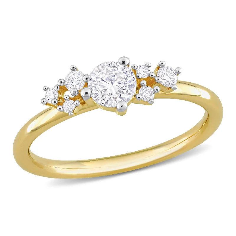 Rose - Cut Diamond Engagement Rings with a Rustic CharmMiadora 1/2ct TDW Diamond Ring in 14k Yellow Gold