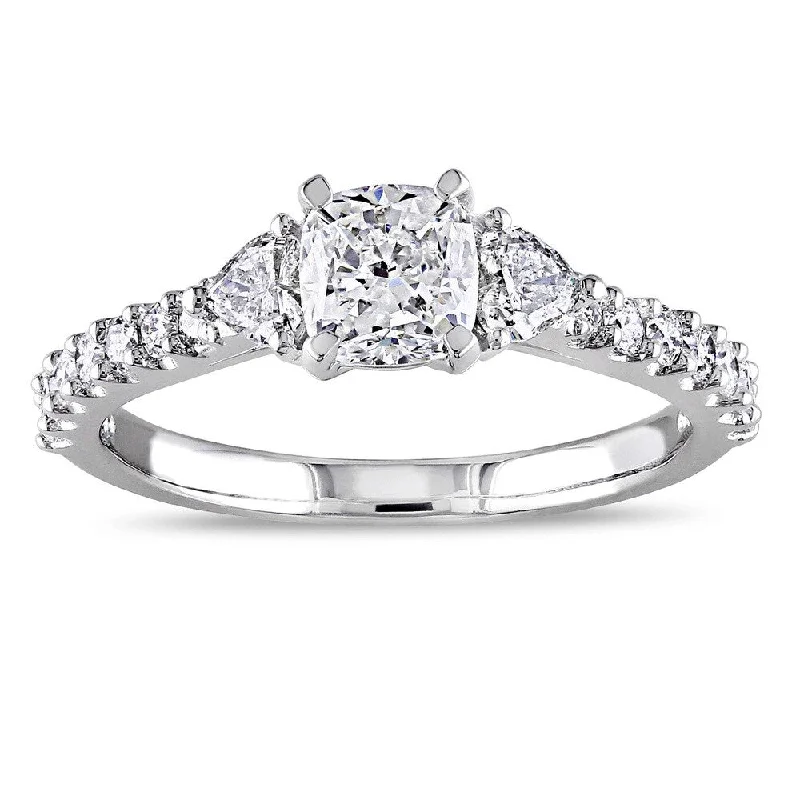 Engagement Rings with a Hidden Heart - Shaped CutoutMiadora Signature Collection 14k White Gold 1 1/4ct TDW Diamond 3-Stone Engagement Ring