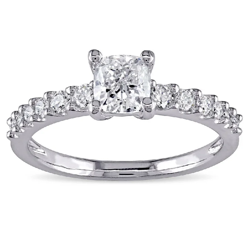 Engagement Rings with a Cathedral - Style Basket SettingMiadora Signature Collection 14k White Gold 1ct TDW Diamond Engagement Ring