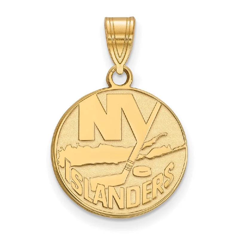 Gold - Plated Pendants with Enameled Floral Bouquets14k Yellow Gold NHL New York Islanders Medium Disc Pendant