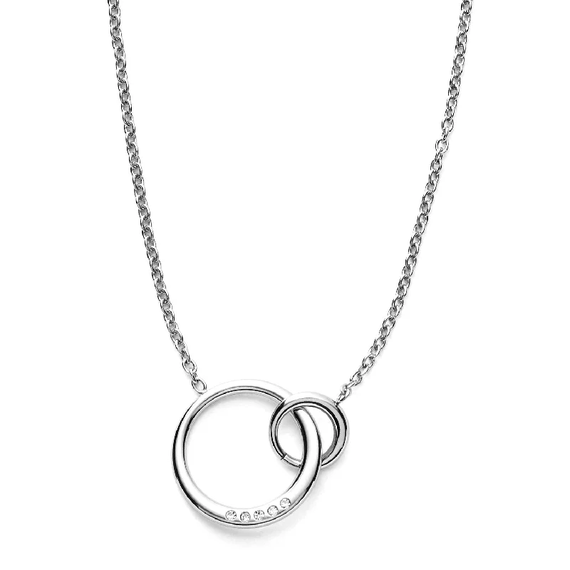 Crescent - Moon Pendant Necklaces with Pearl - Embellished CurvesSkagen Silver Plated Elin Necklace