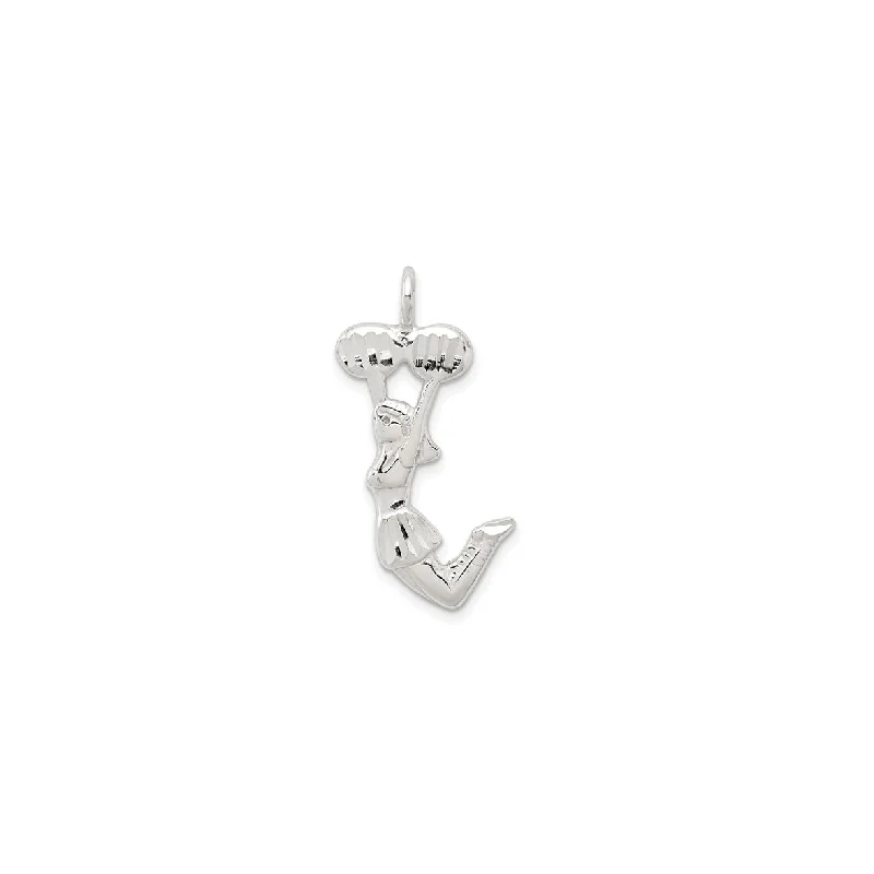 Anchor - Pendant Necklaces with Nautical - Themed Rope ChainsCheerleader Pendant (Silver)