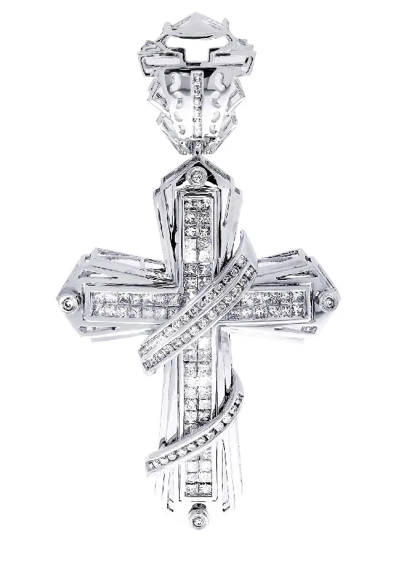 Diamond Cross Pendant| 3.65 Carats| 19.83 Grams