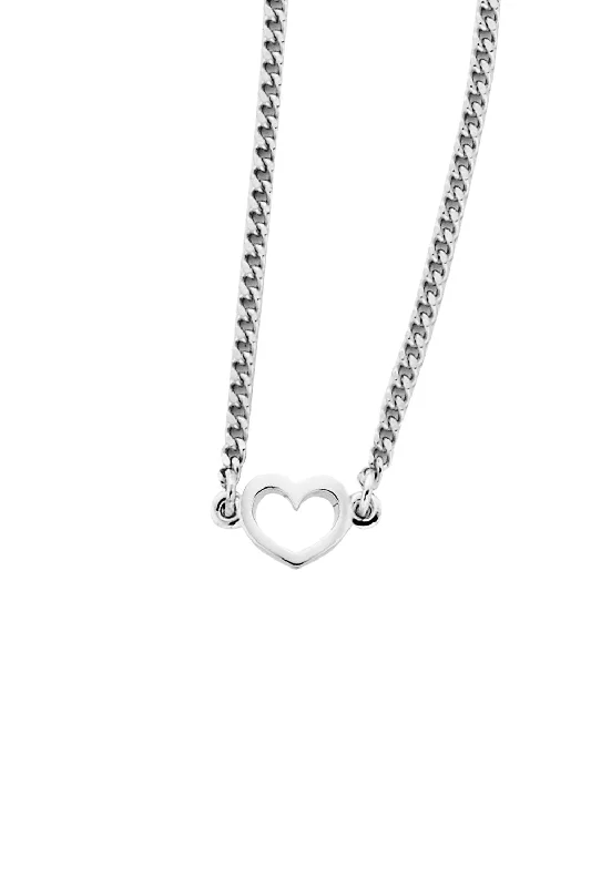 Crescent - Moon Pendant Necklaces with Pearl - Embellished CurvesKaren Walker Mini Heart Necklace - Silver