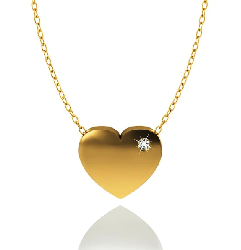 Star - Shaped Pendant Necklaces in Sterling Silver with Enamel AccentsLove In A Jewel Heart Pendant - 9ct Yellow Gold with Diamond