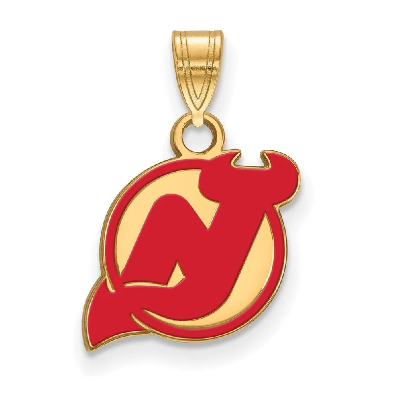 Copper Pendants with Hammered and Patinated FinishesSS 14k Yellow Gold Plated NHL New Jersey Devils SM Enamel Pendant