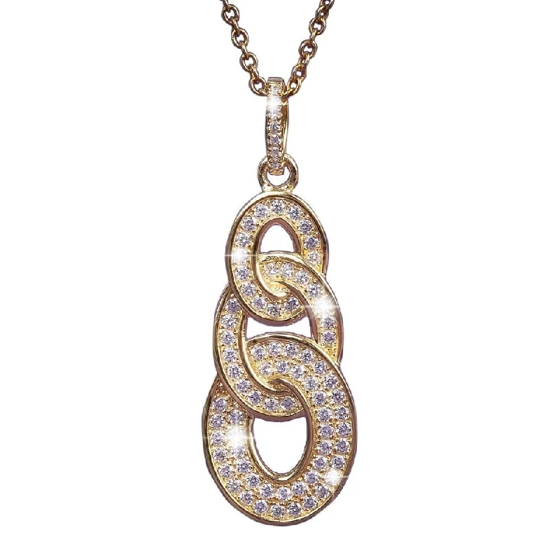 Medallion - Pendant Necklaces with Intricate Relief - Style ArtworkTrianon Pendant